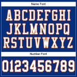 Custom Royal White-Orange Mesh Authentic Football Jersey